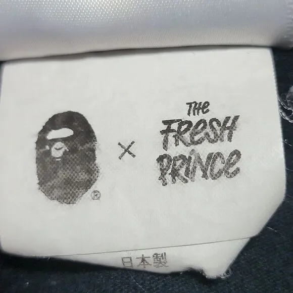 BAPE SS Black Unisex Tee "DJ Jazzy Jeff And The Fresh Prince" - Size XL
